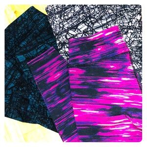 Three Pairs Of Old Navy Work-Out Spandex Pants.